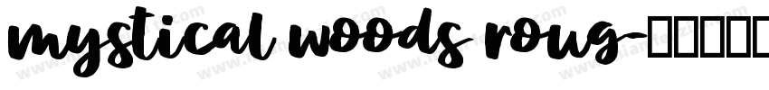 mystical woods roug字体转换